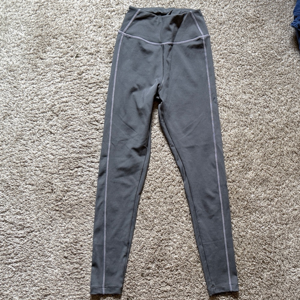 ASOS Gray Leggings with contrast trim